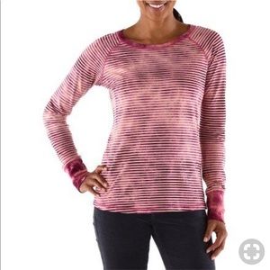 prAna Striped Zoe Long Sleeve Top Sz S